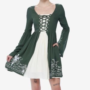 The Lord Of The Rings Elven Dress Hot‎ Topic Cosplay Halloween Renaissance Fair